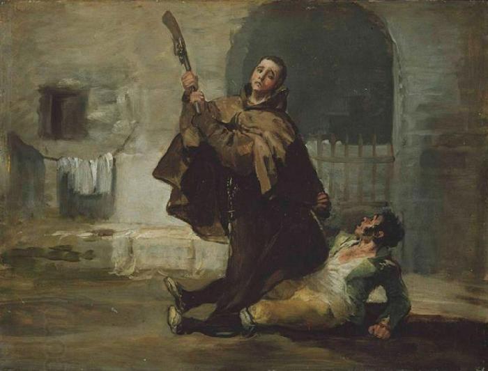 Francisco de Goya Friar Pedro Clubs El Maragato with the Butt of the Gun China oil painting art